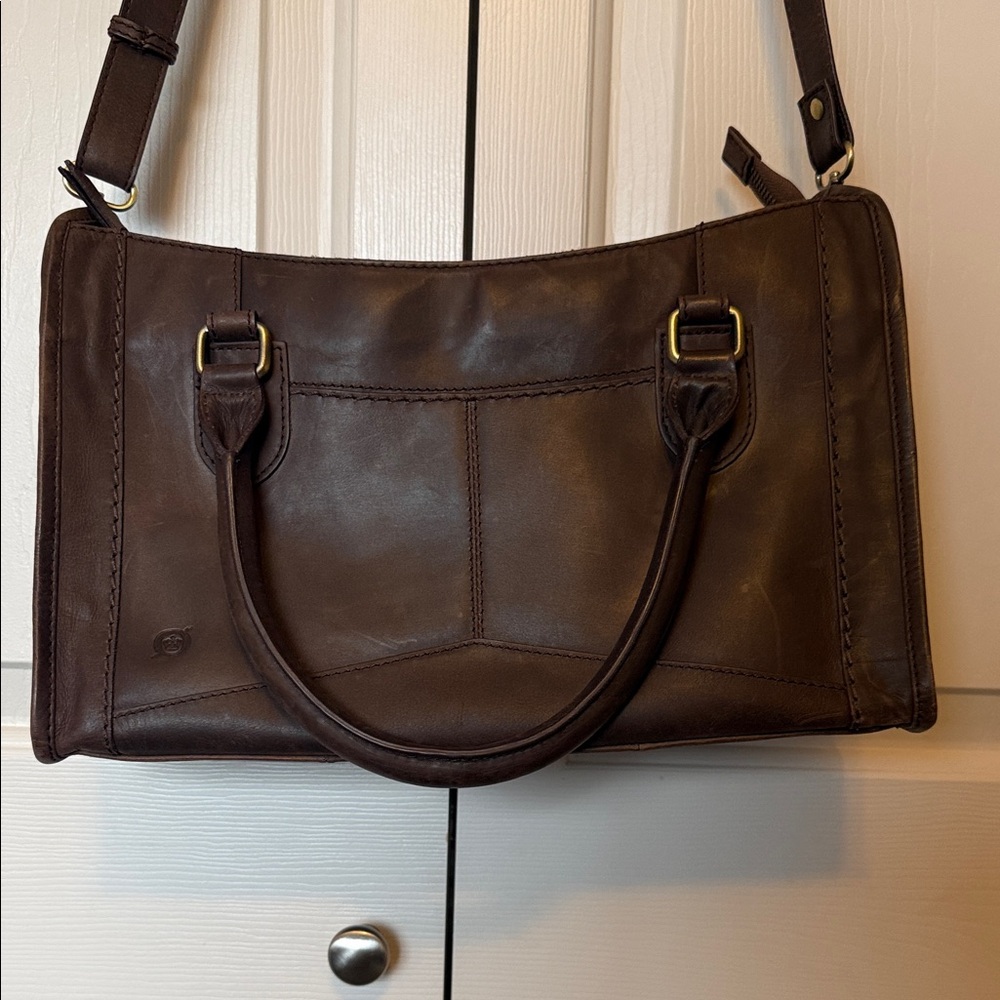 Born Brown Leather Shoulder Bag